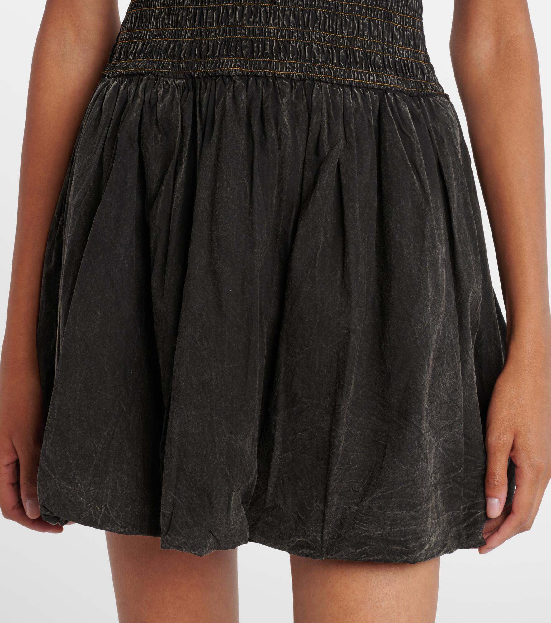 Bow-detail denim minidress - 5