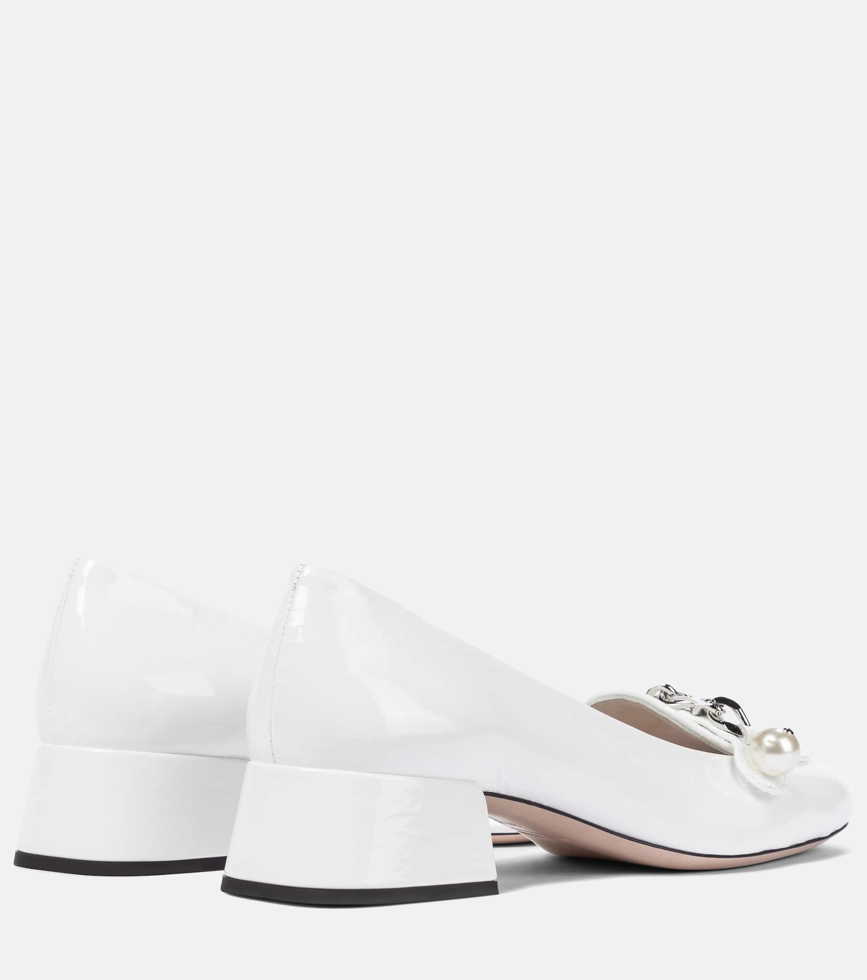 Embellished patent leather pumps - 3