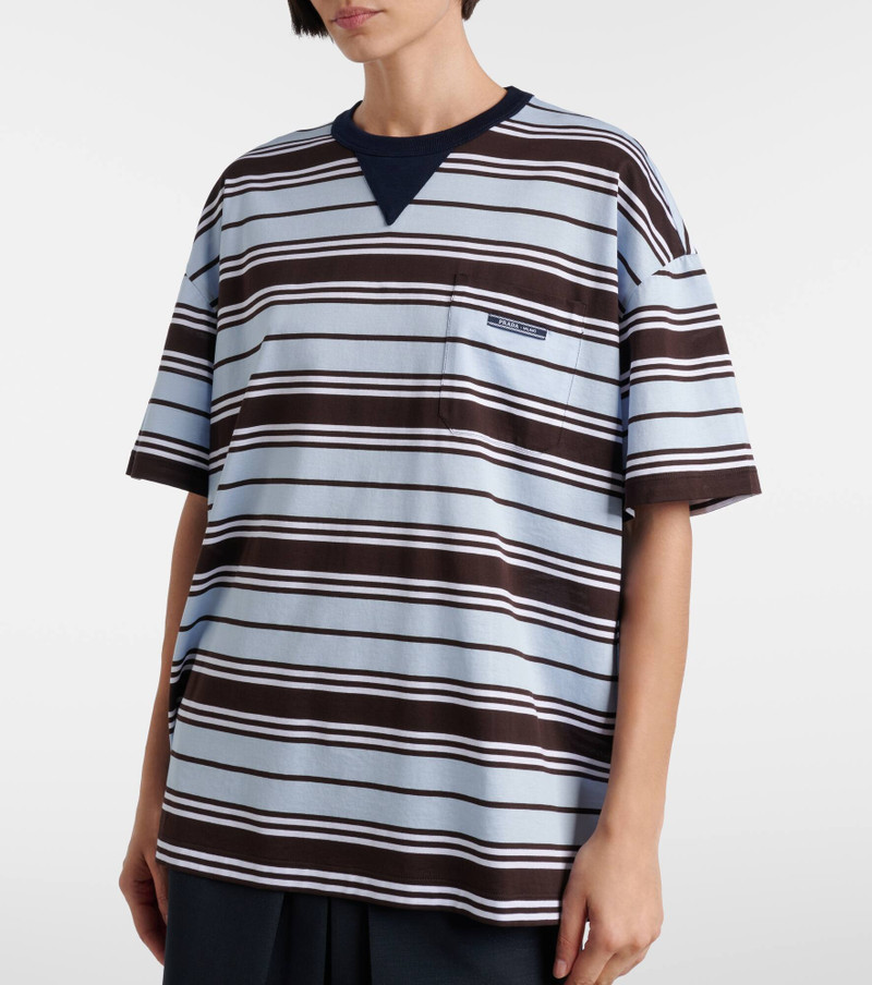 Striped cotton lisle T-shirt 4