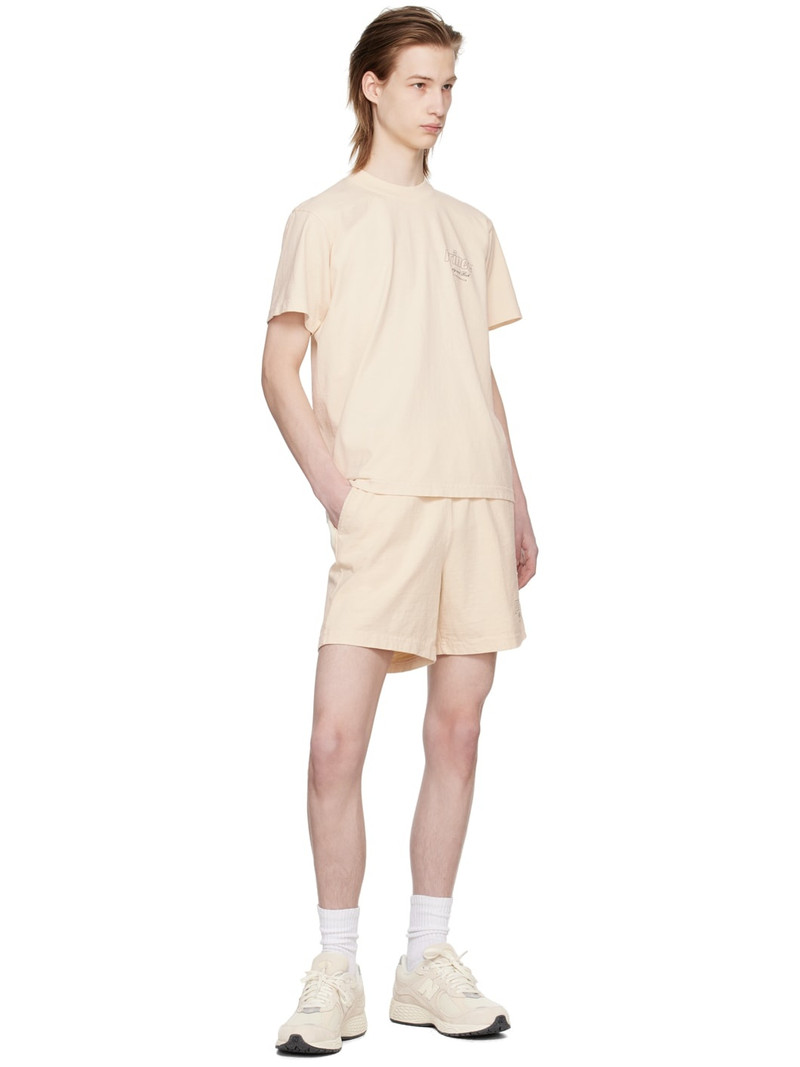 Sporty & Rich Beige Prince Edition Rebound Shorts outlook