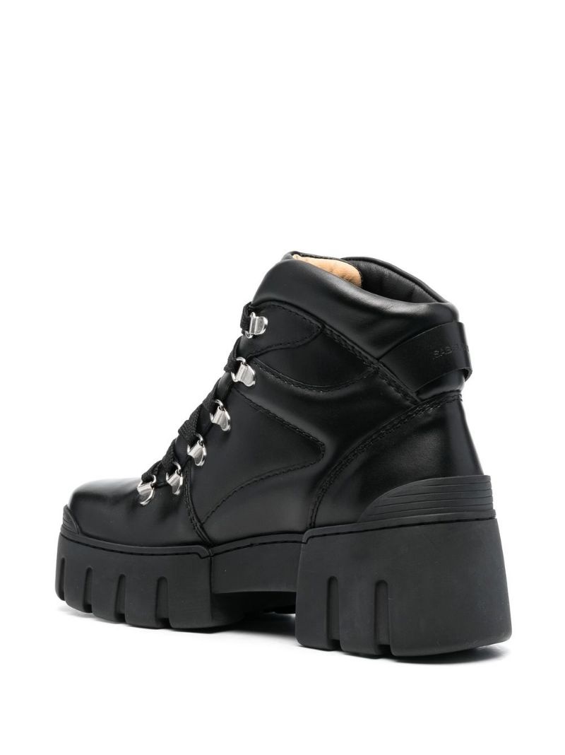 lace-up leather boots - 3