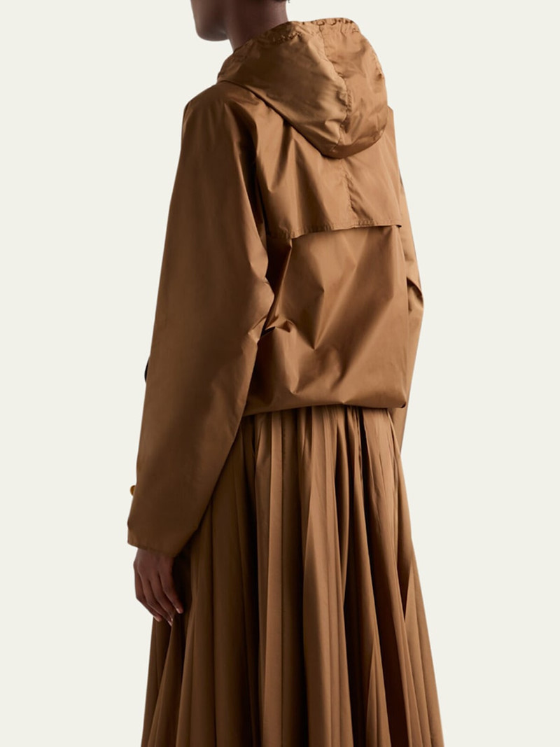 Hooded Drawstring Nylon Jacket 3