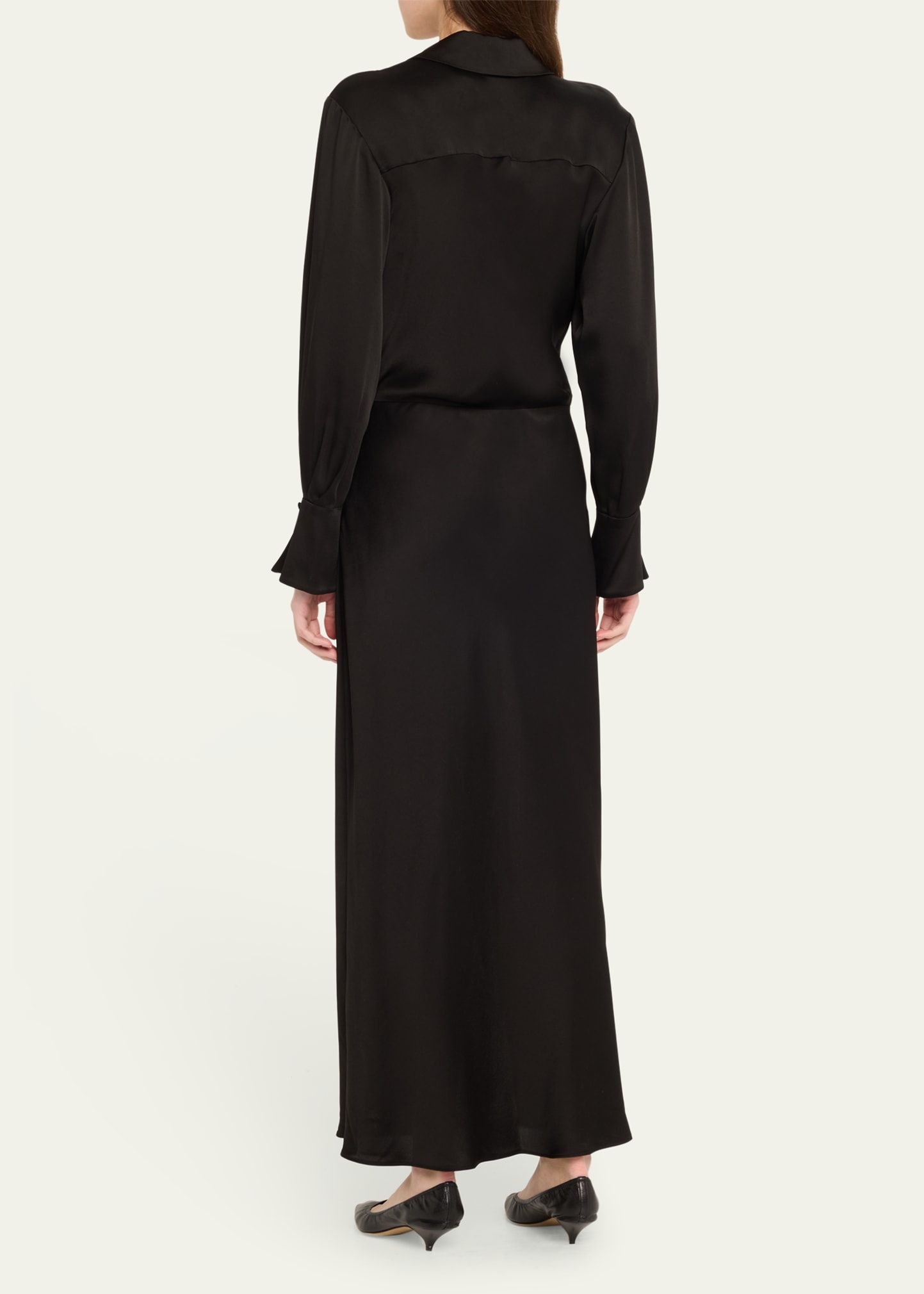 Talita Drape-Front Midi Dress - 3