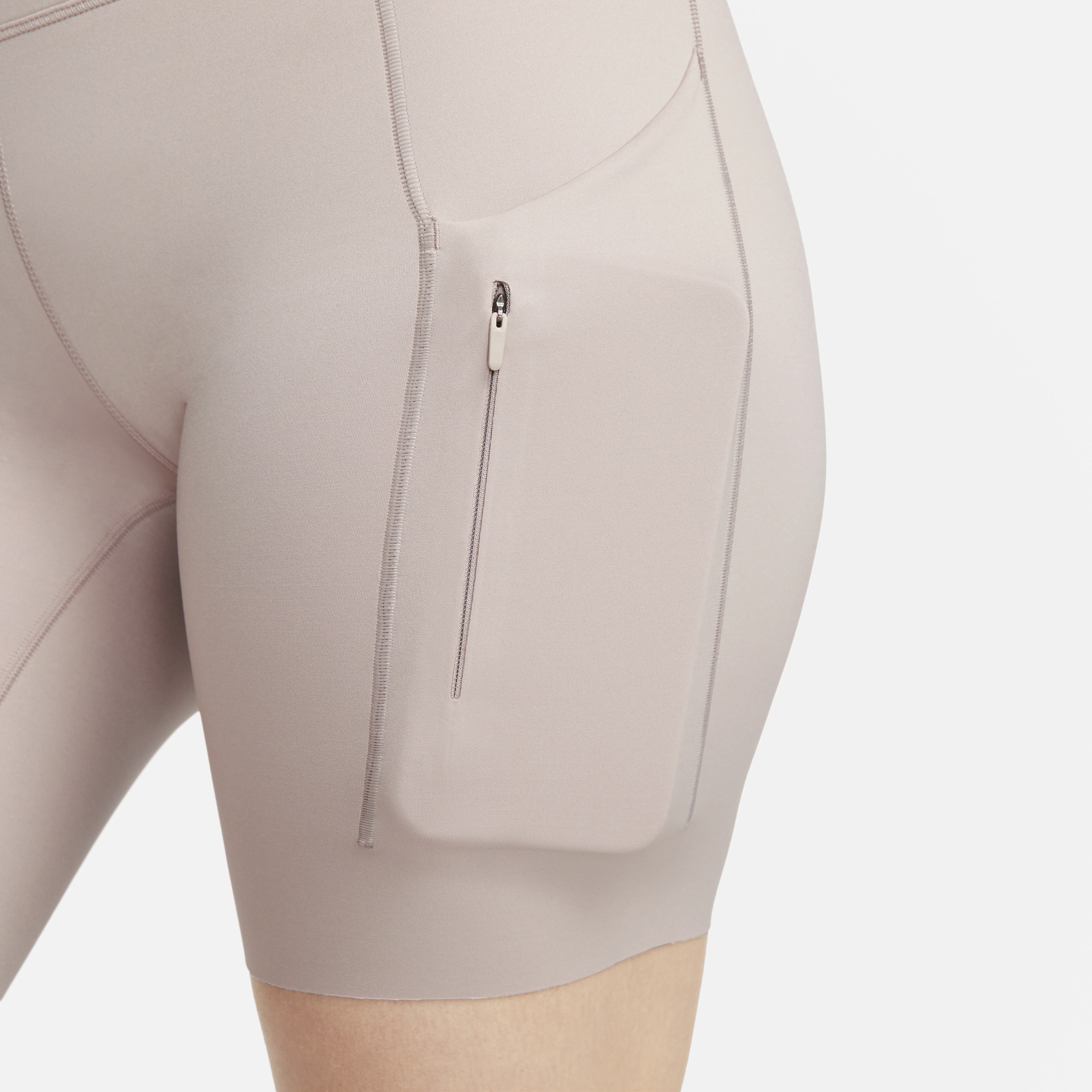 Nike Women's Go Firm-Support High-Waisted 8" Biker Shorts with Pockets - 9