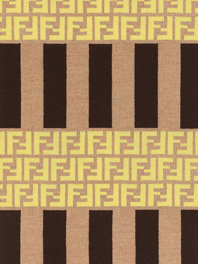 FENDI logo-intarsia scarf outlook