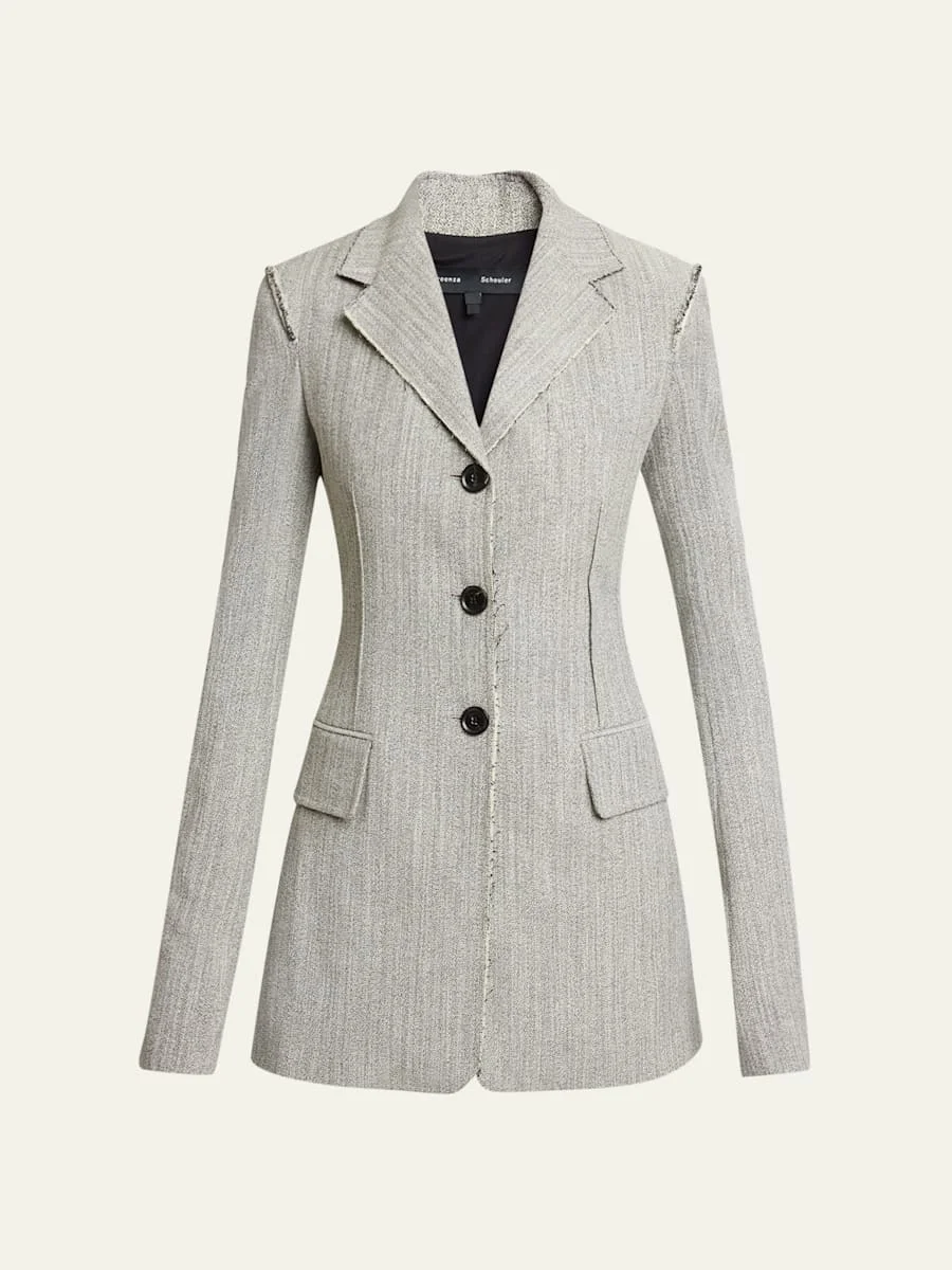 Lorenza Deconstructed Static Suiting Jacket - 1