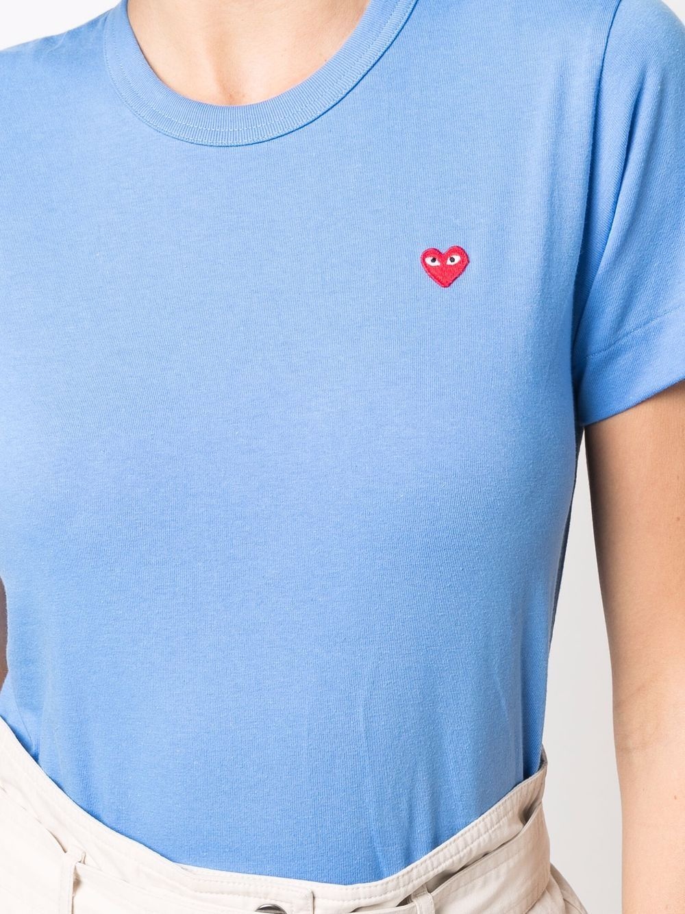 cotton embroidered-logo T-shirt - 5