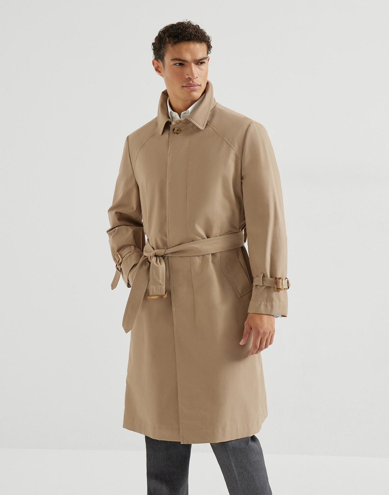 Water-resistant techno cotton gabardine outerwear 2