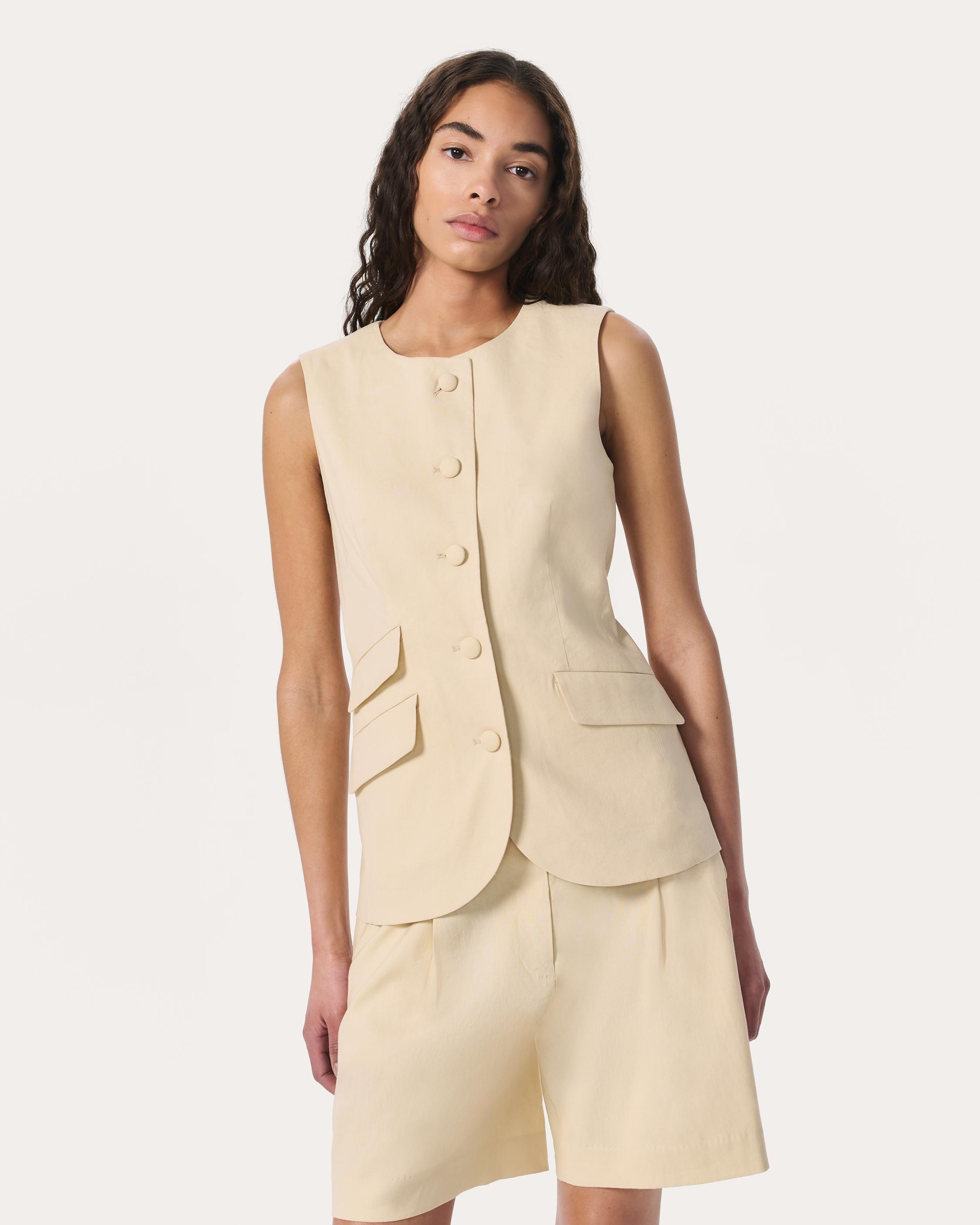 Slade Linen-Blend Vest - 2