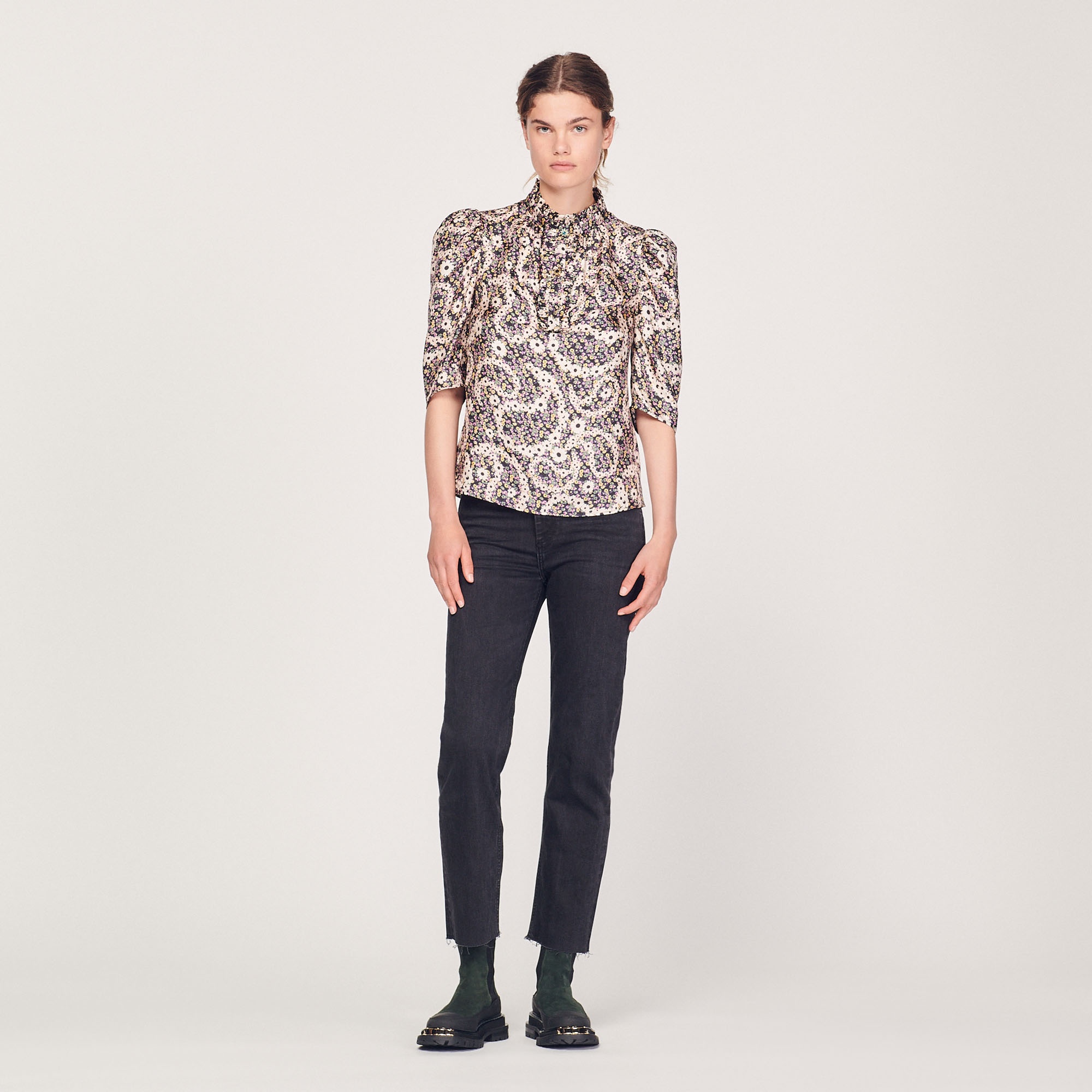Flowing silk top - 3