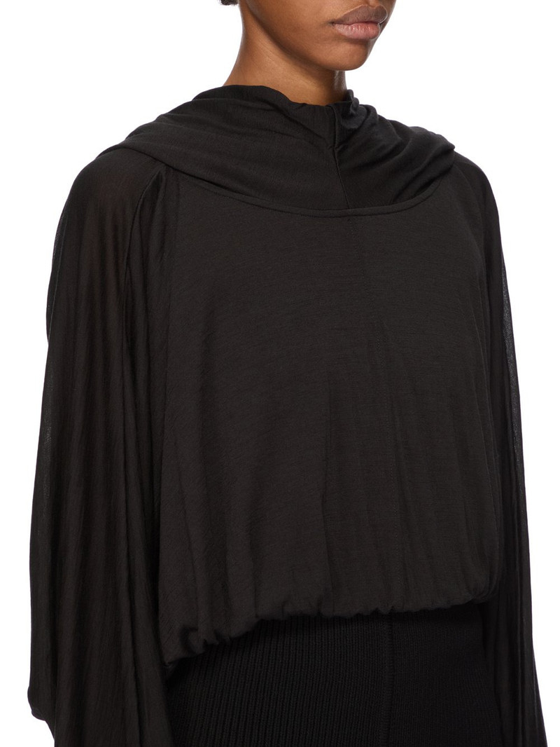 Black Concordians Cropped Tunic Hoodie 4