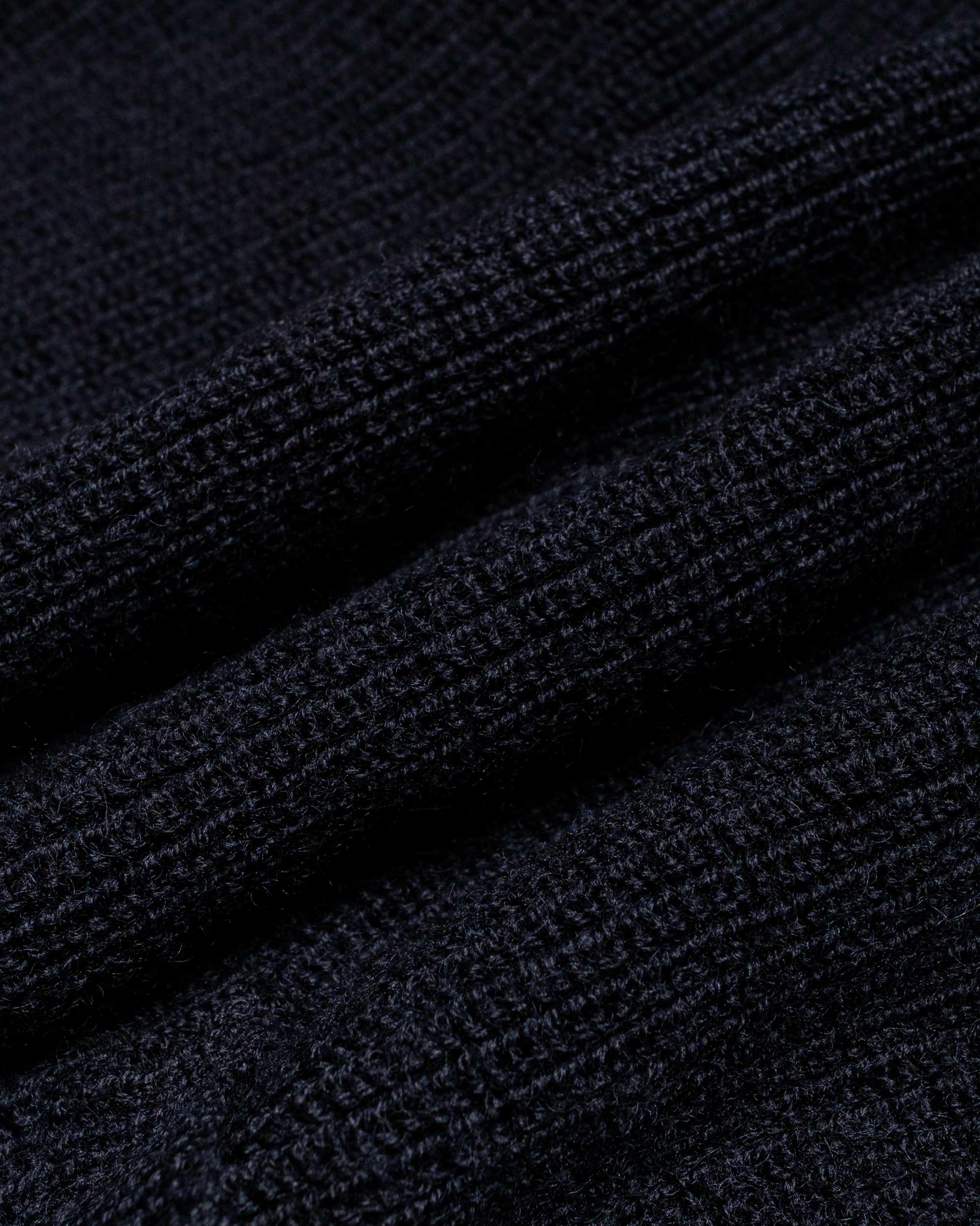 MHL Collared Cardigan Virgin Wool Ink - 5
