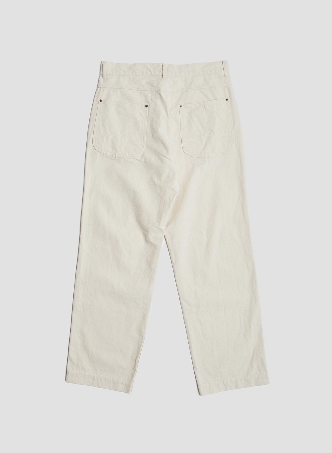 FOB Factory Cotton Duck Work Pant Ecru - 3