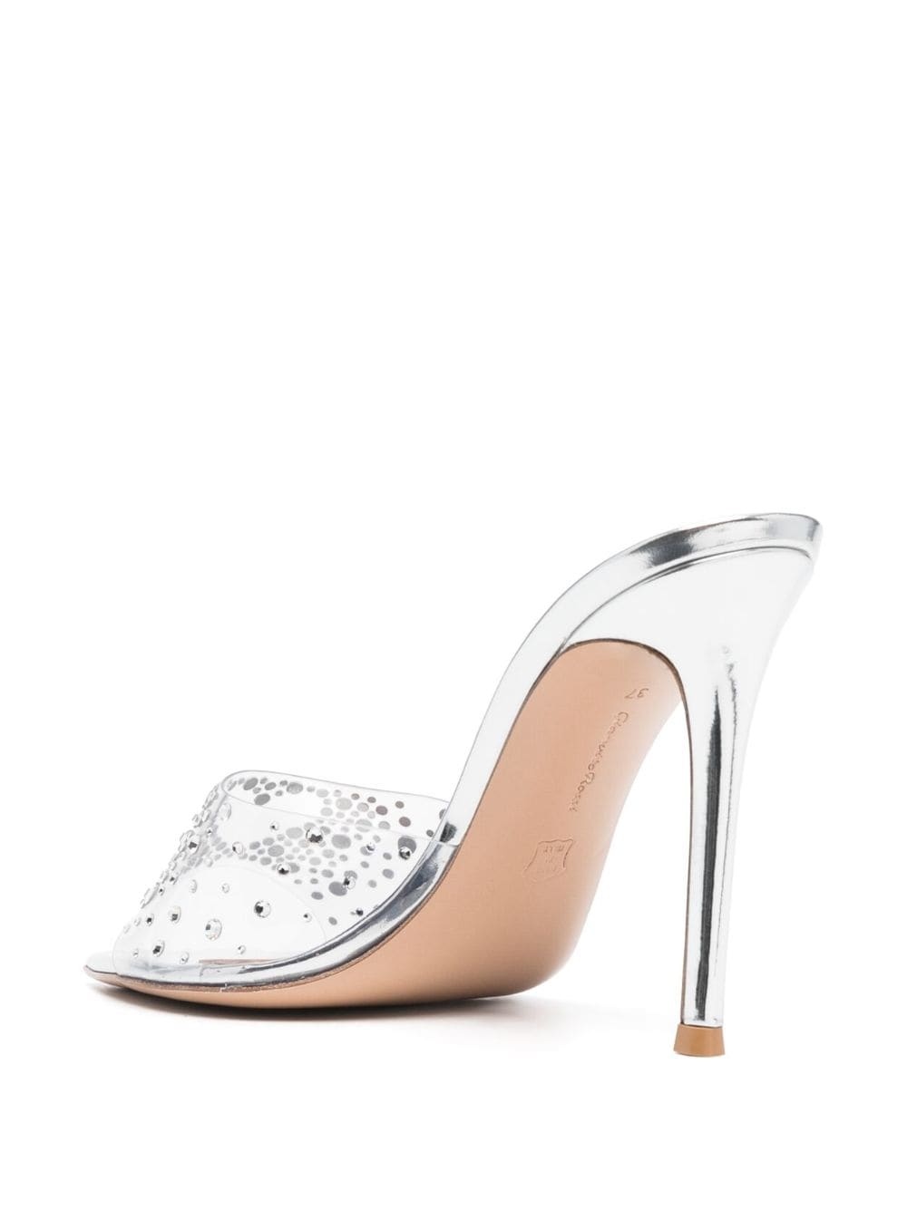 Elle crystal-embellished 110mm mules - 3