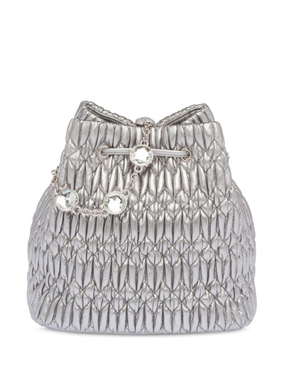 Miu Miu crystal embellished bucket bag outlook