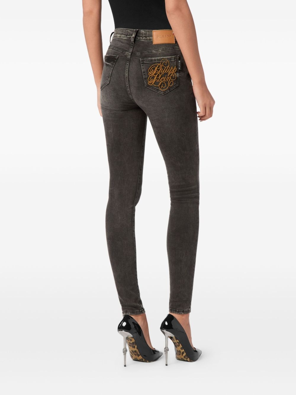 high-waisted skinny jeans - 4