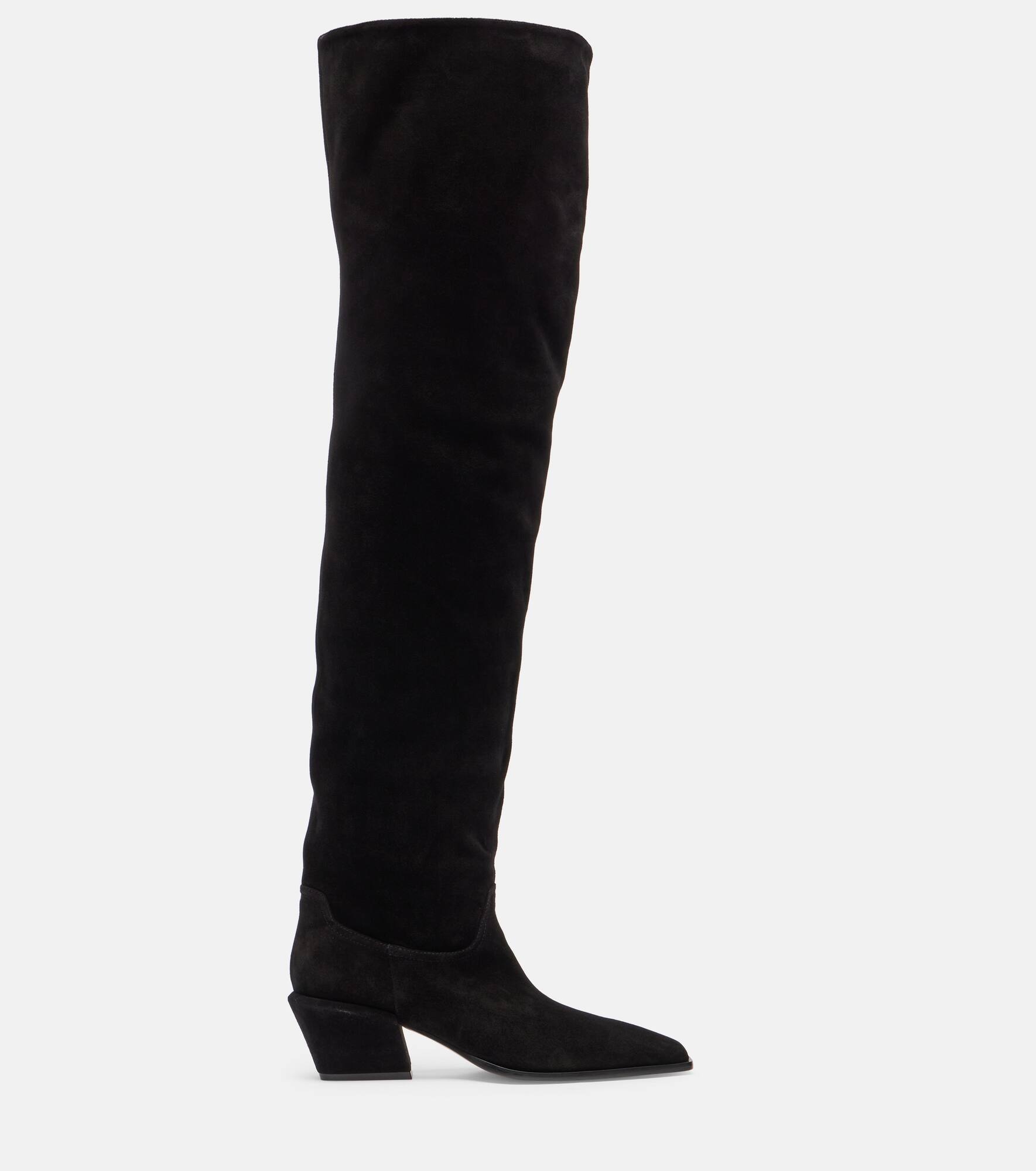 Bettina over-the-knee suede boots - 4