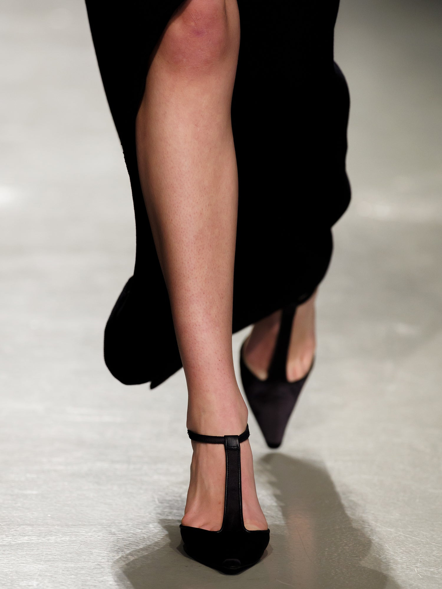 T-Bar Satin Heel - 3