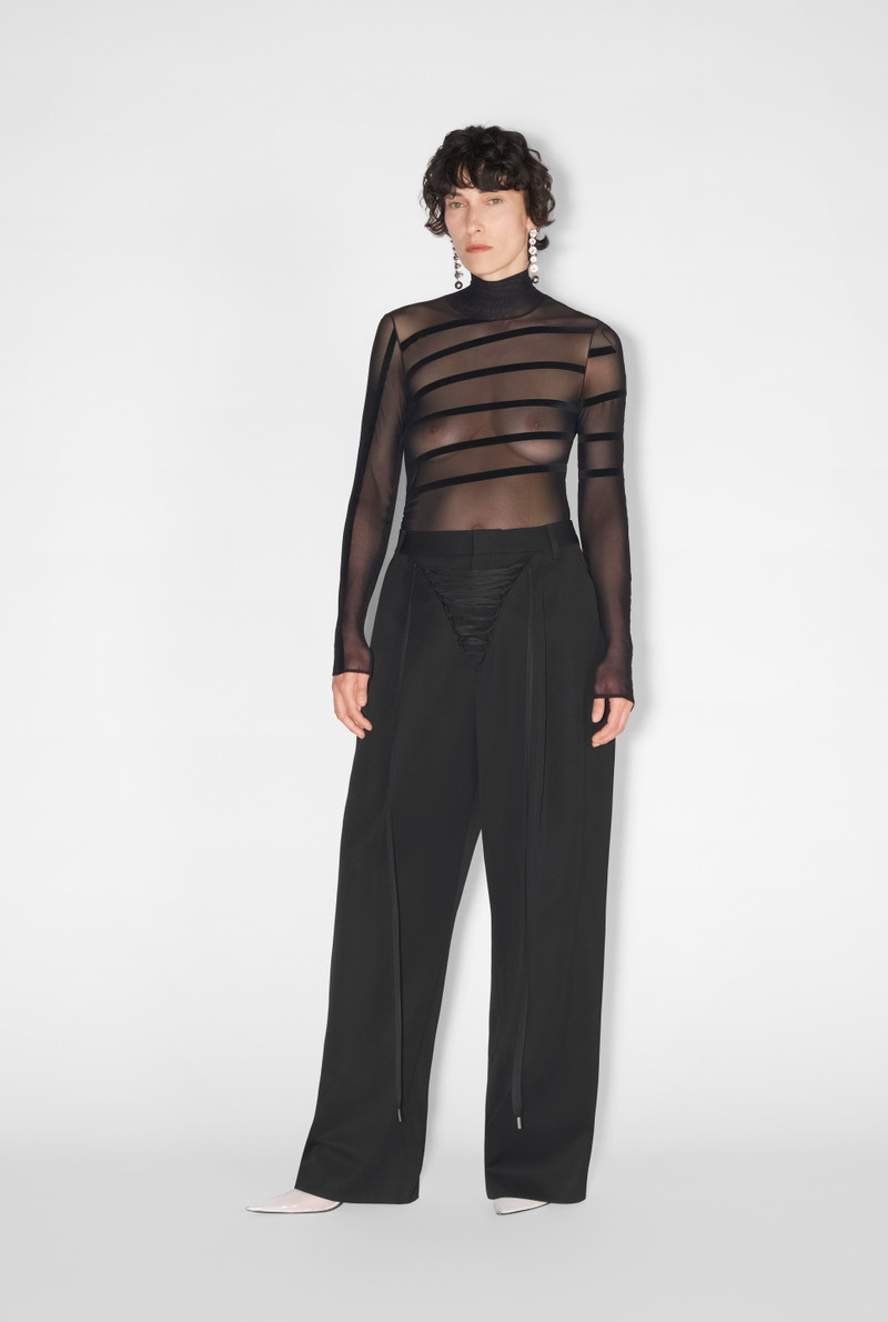 Jean Paul Gaultier THE LACE-UP SUIT PANTS outlook