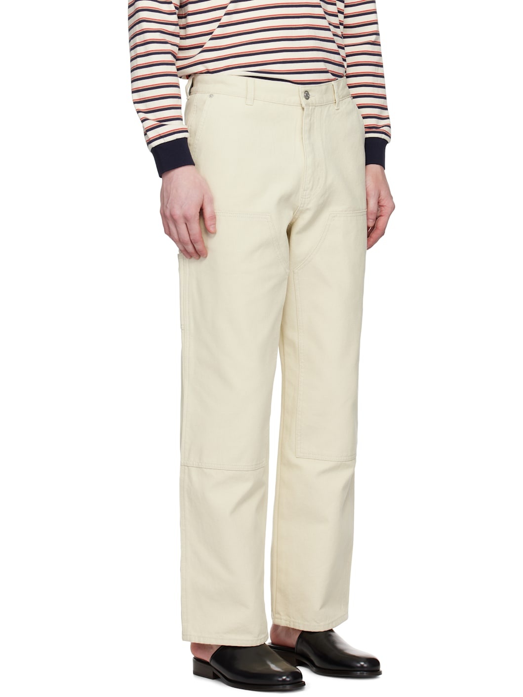 Off-White Patched Carpenter Canvas Trousers - 2