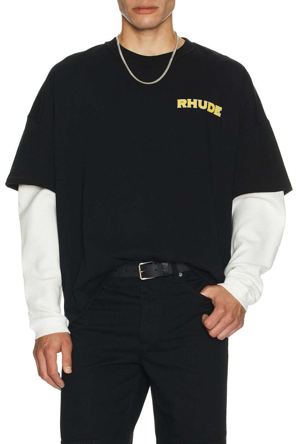 Rhude Steel Double Layered Tee - 3