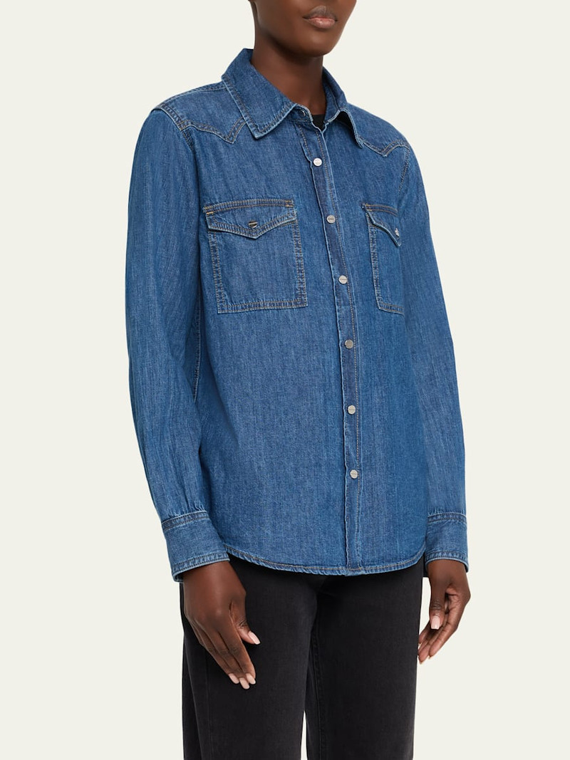 TWP Cowboy Take Me Away Denim Shirt outlook