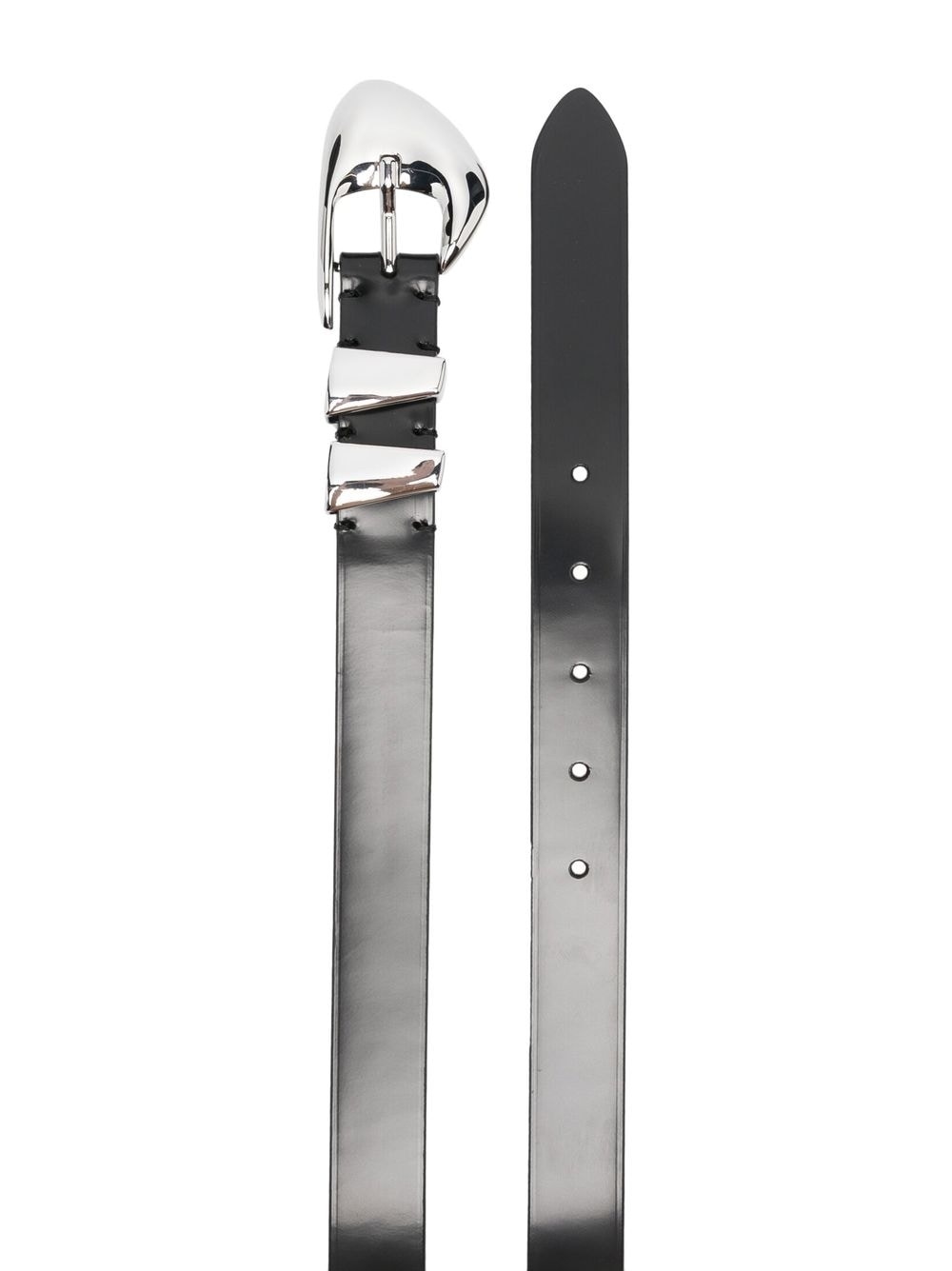 moore patent leather belt - 2