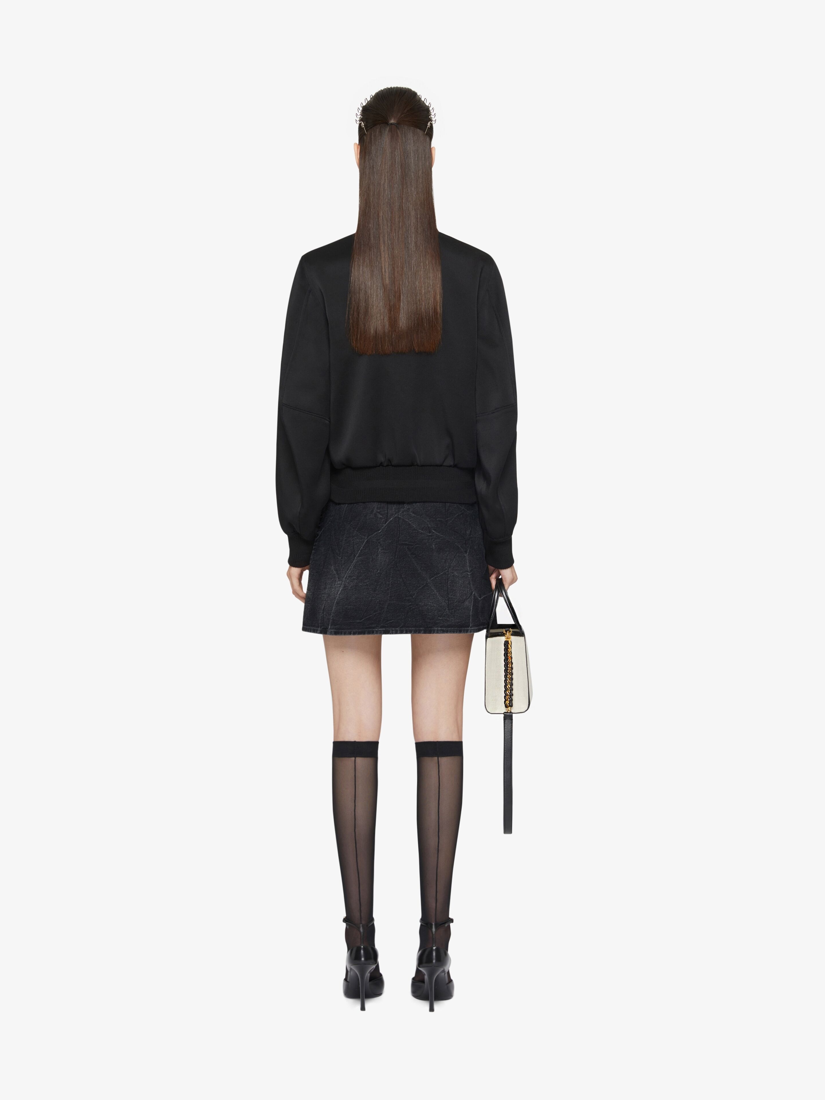 Givenchy VOYOU DENIM WRAP MINI SKIRT WITH | residenza725