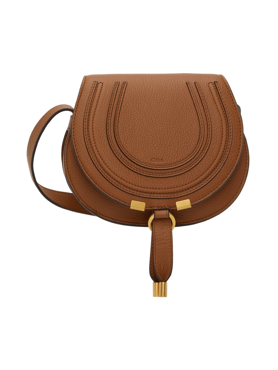 Tan Mini Marcie Saddle Bag - 1