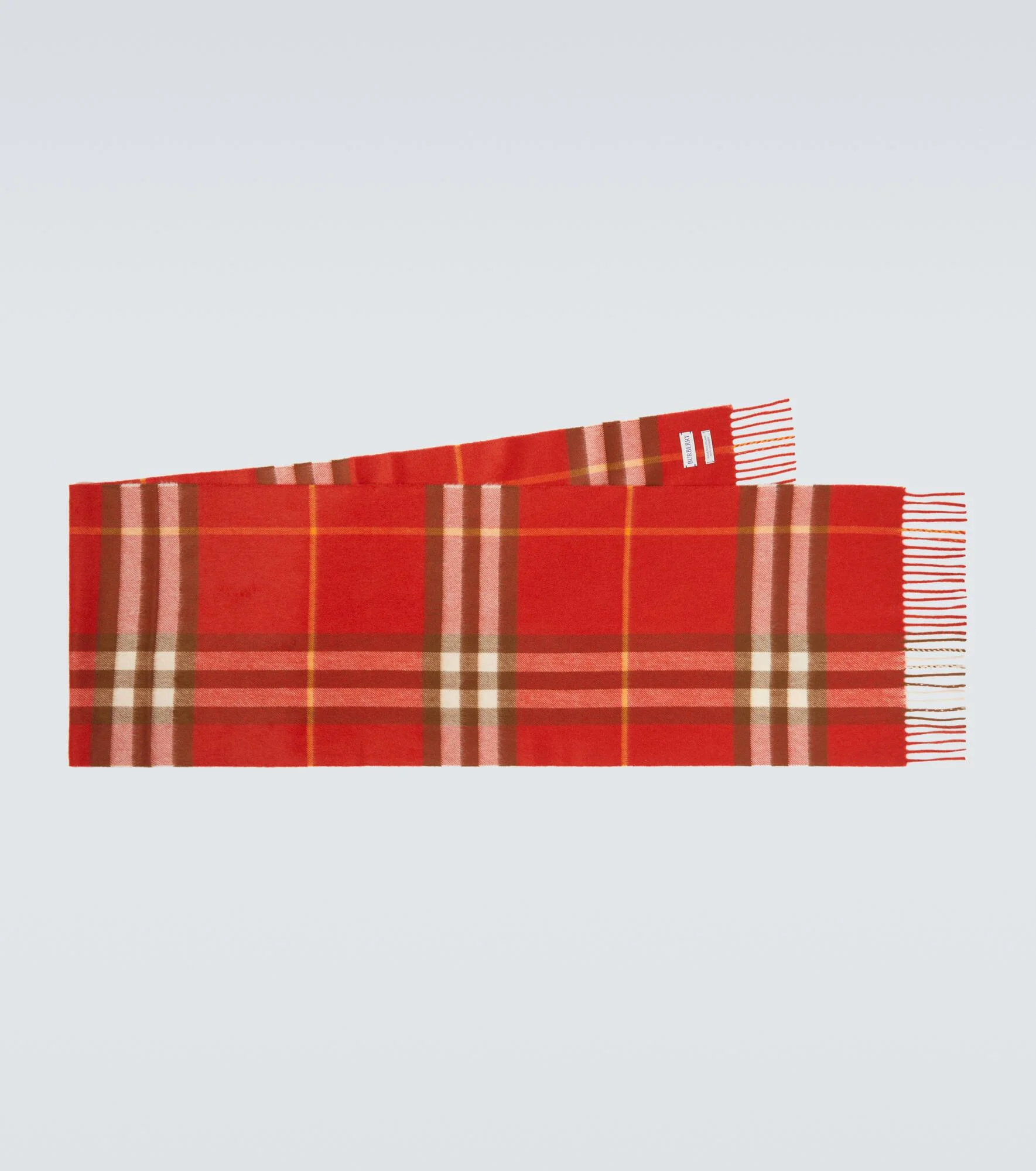 Burberry Check fringed cashmere scarf - 1