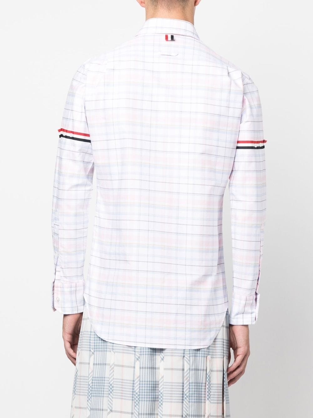 checked long-sleeved shirt - 4