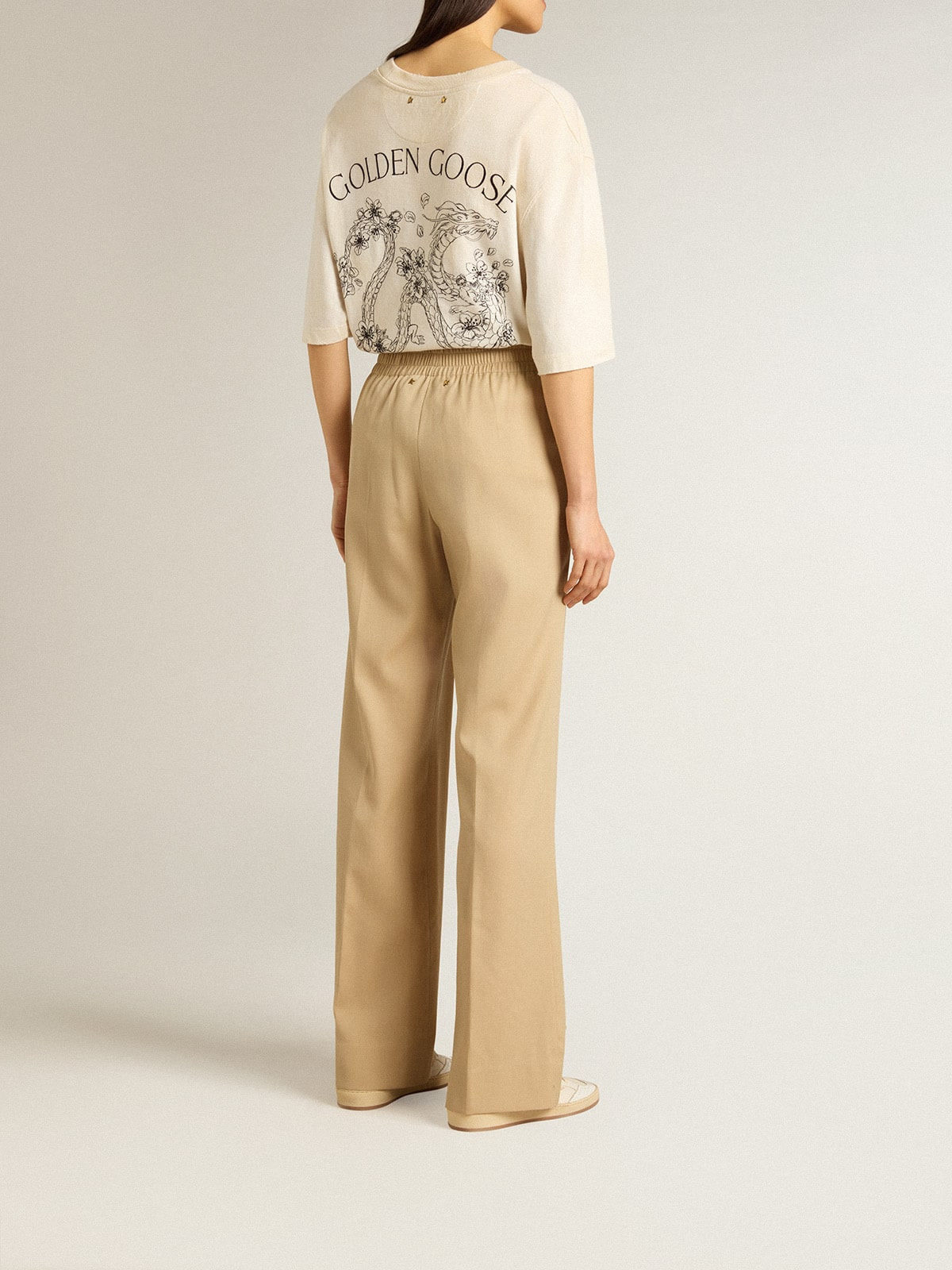 Women’s sand-colored joggers - 4