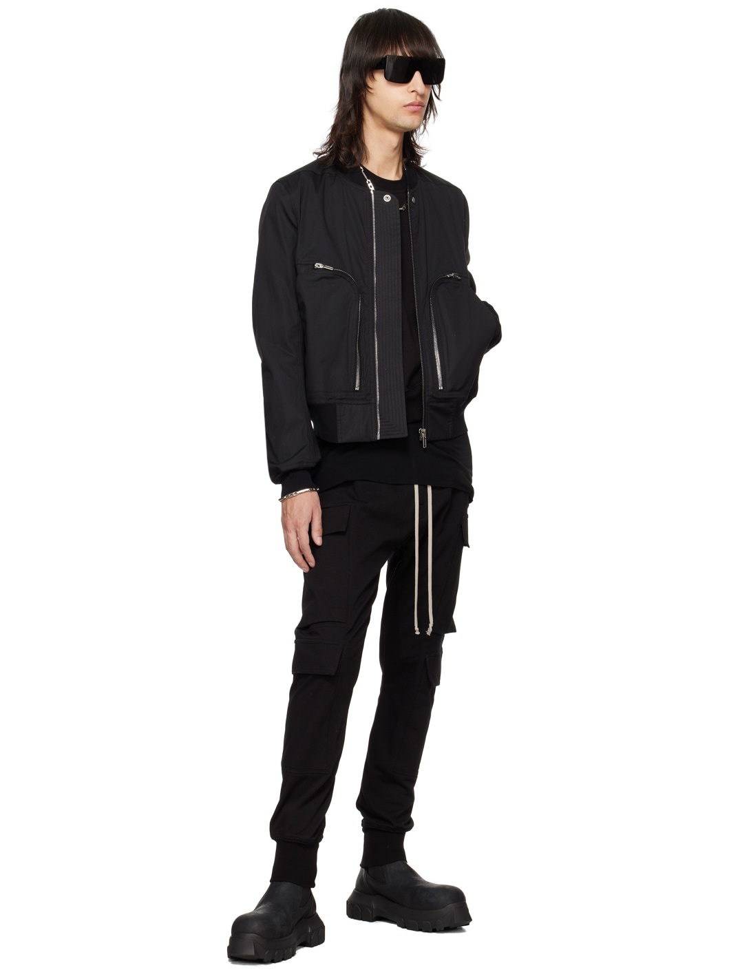 Black Mastodon Cargo Pants - 3