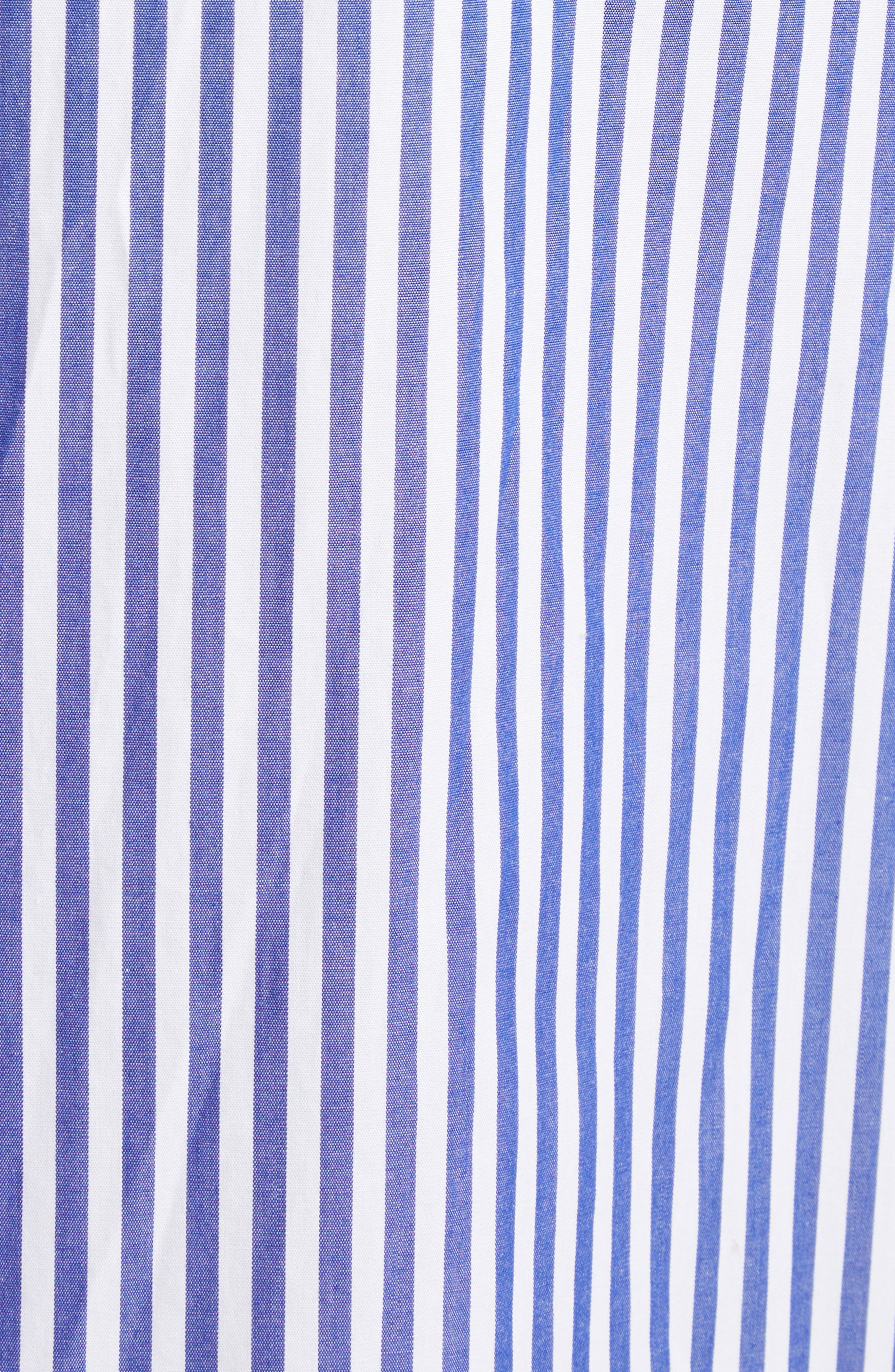 Johanna Ortiz Centro Del Cielo Stripe Halter Dress in Off White /Blue at Nordstrom - 6