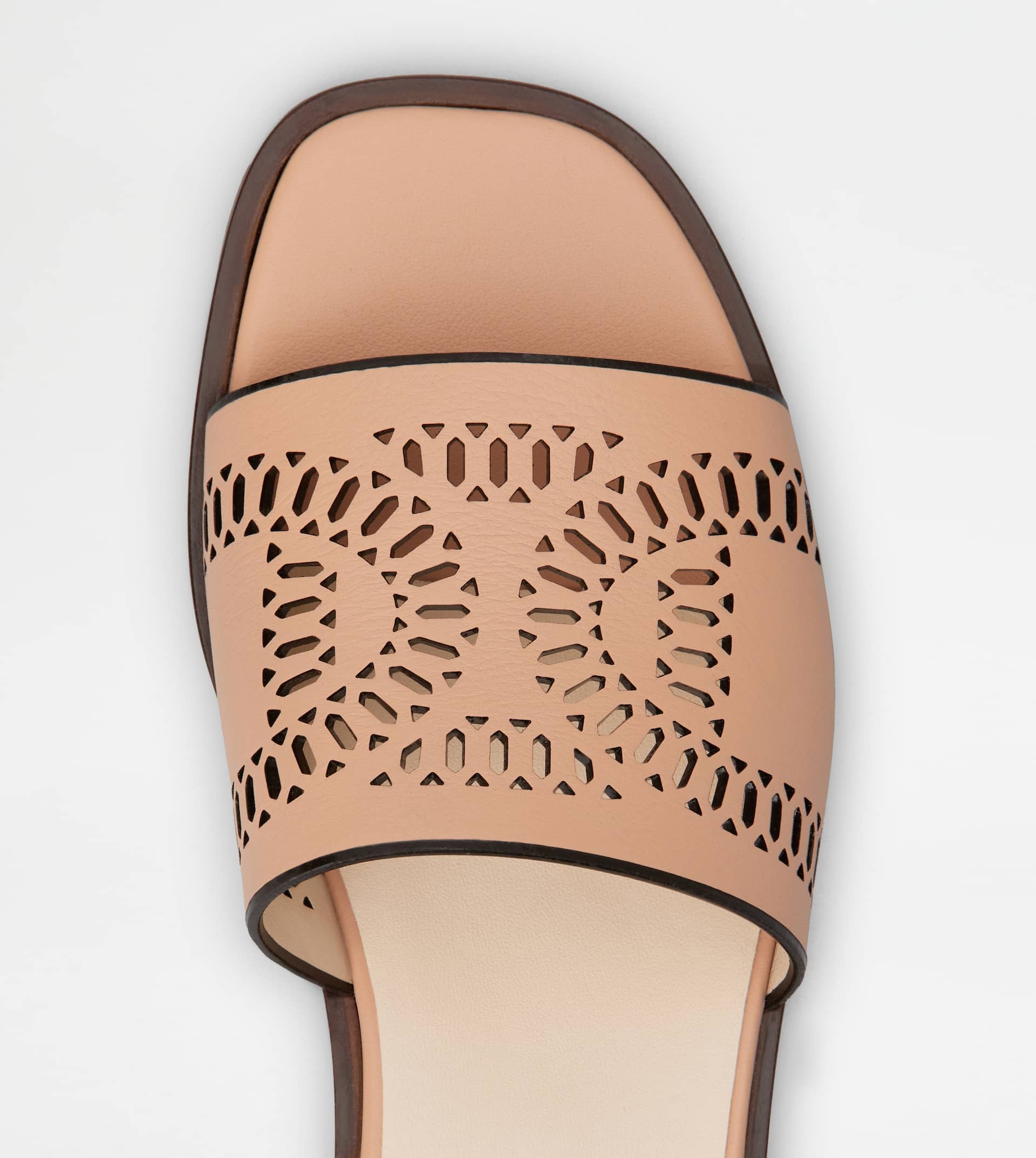 KATE SANDALS IN LEATHER - PINK - 4