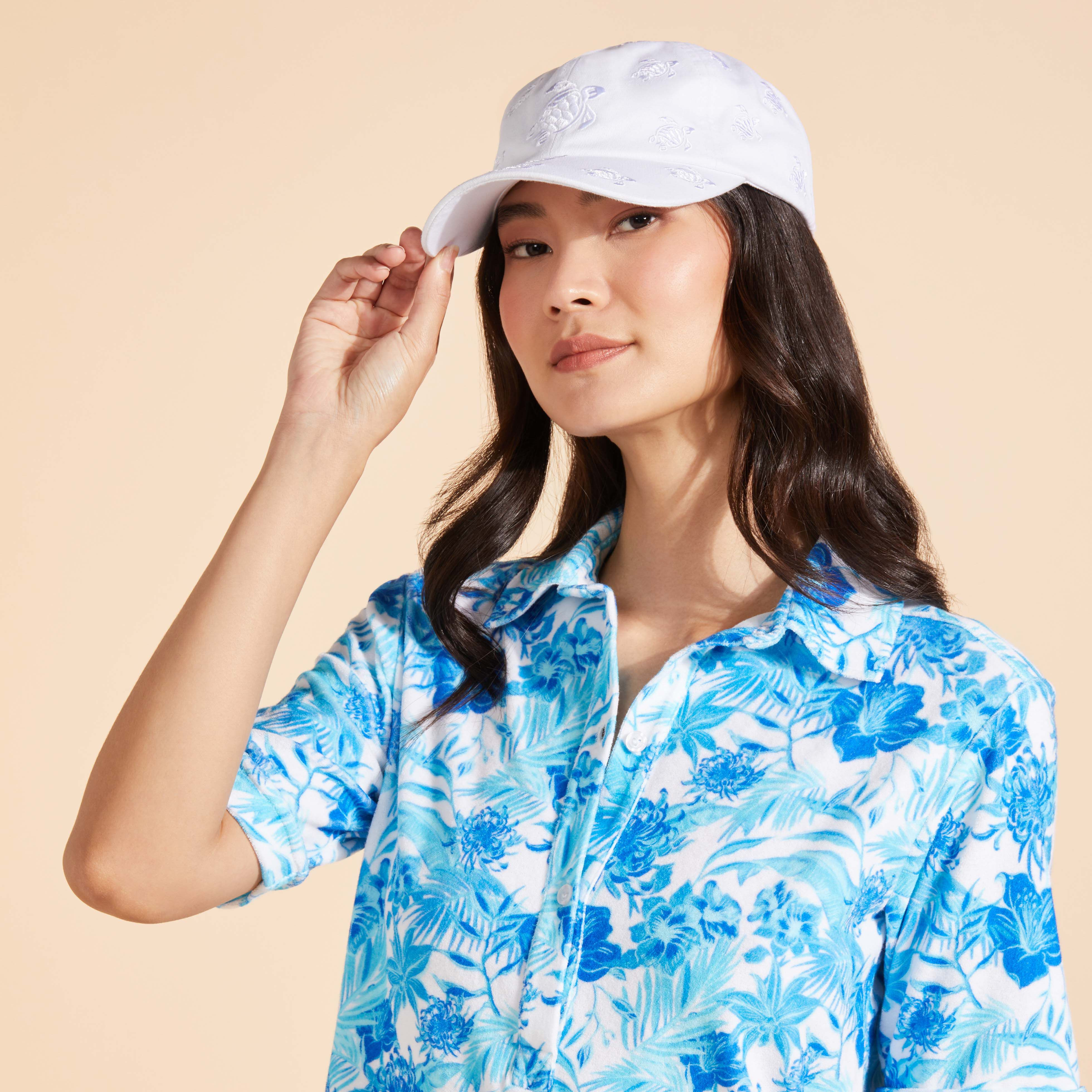 Embroidered Cap Turtles All Over - 4
