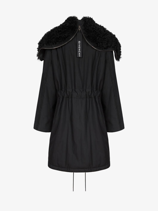 HOODED PARKA IN SHEEP LINING - 5