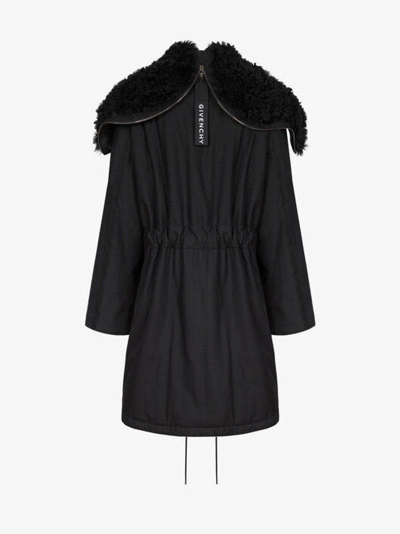 HOODED PARKA IN SHEEP LINING 5