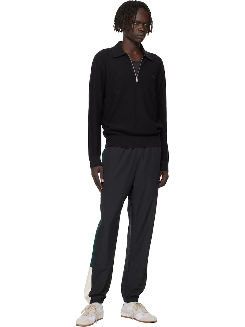 LACOSTE Black Half-Zip Polo outlook