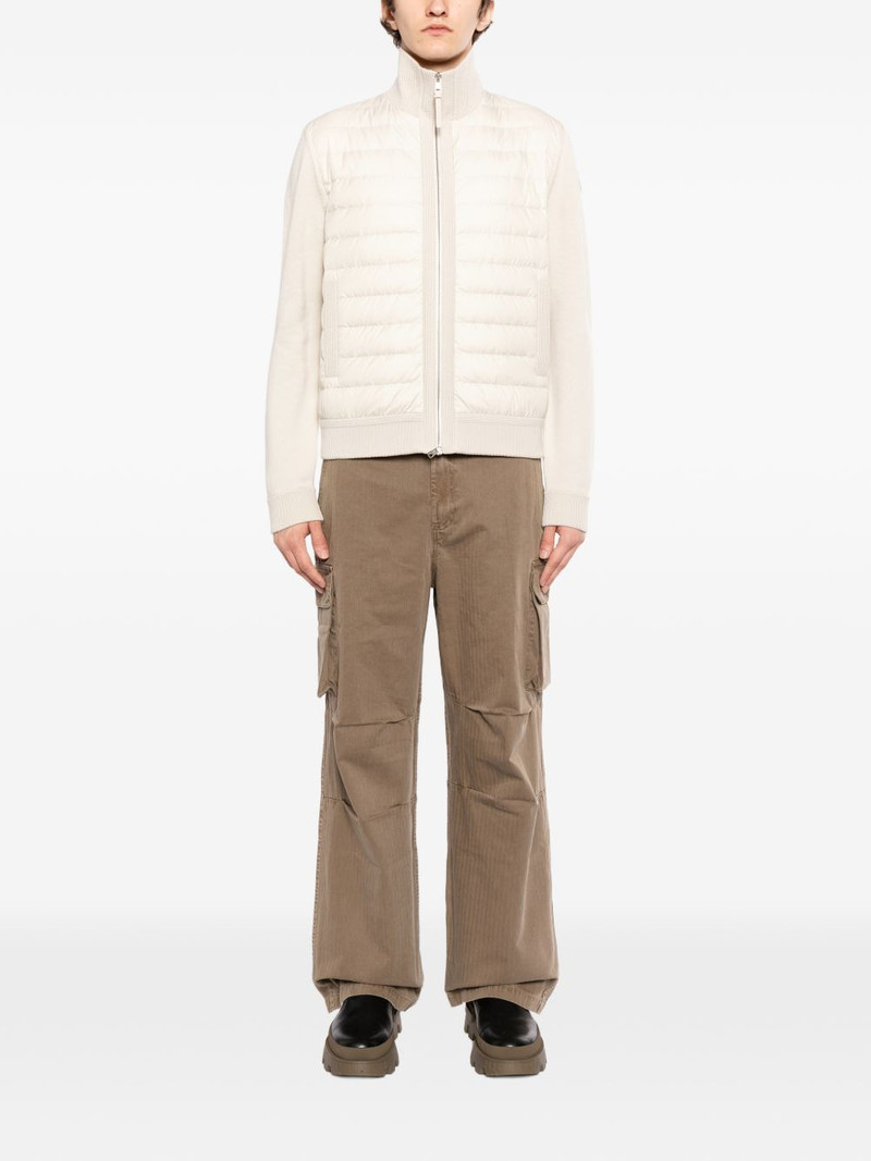Moncler Padded Wool Zip-Up Cardigan outlook