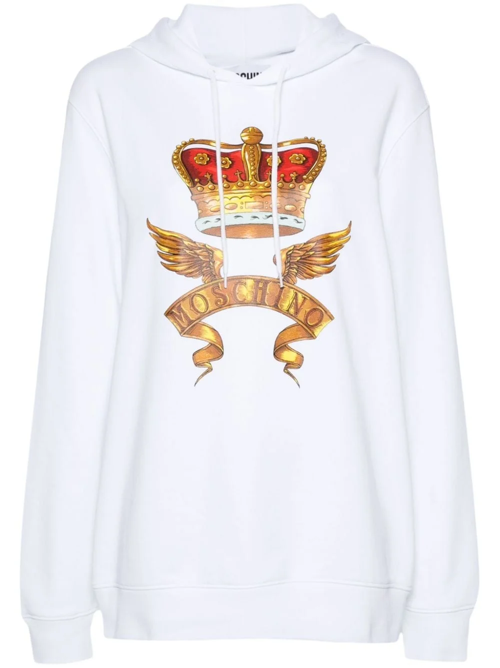 crown-print hoodie - 1