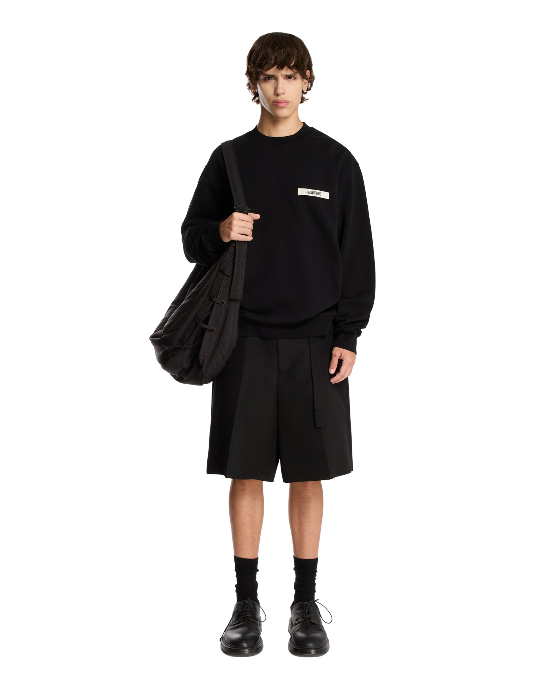 Black Gros Grain Sweatshirt - 2