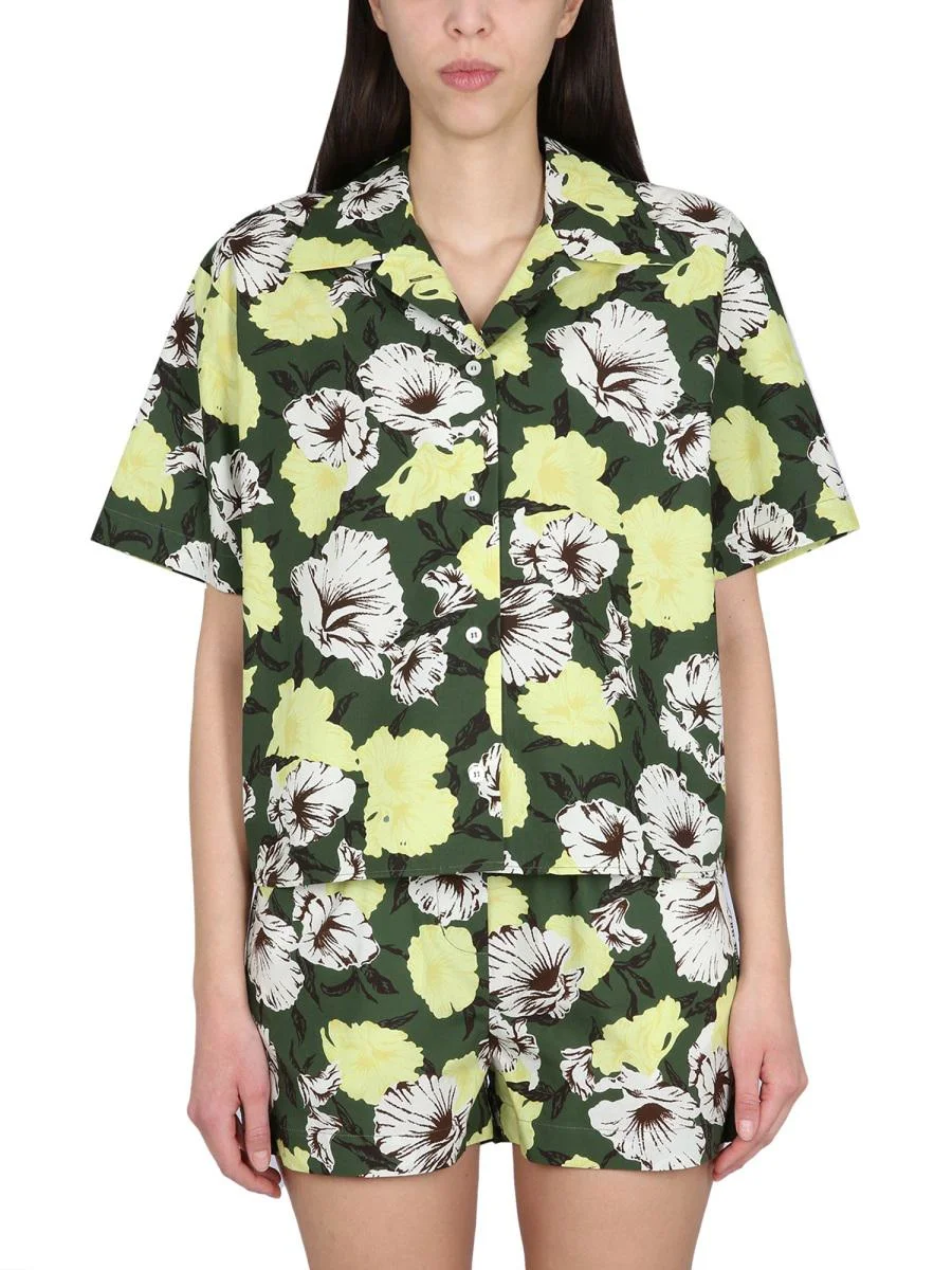 MSGM FLORAL PRINT SHIRT - 1