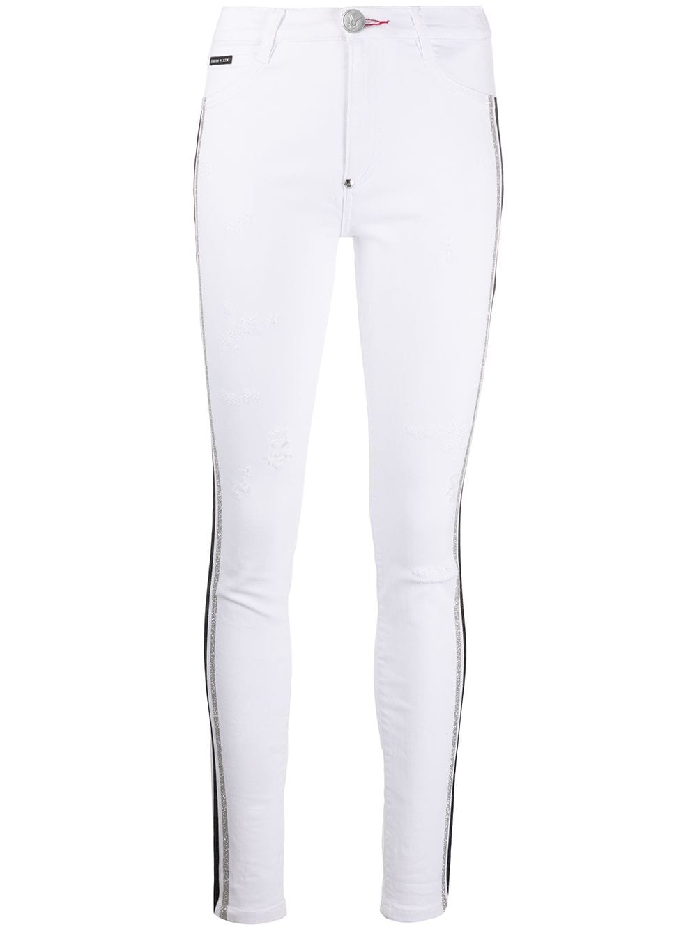 striped skinny jeans - 2