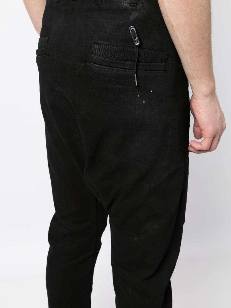 faded slim-cut jeans 5