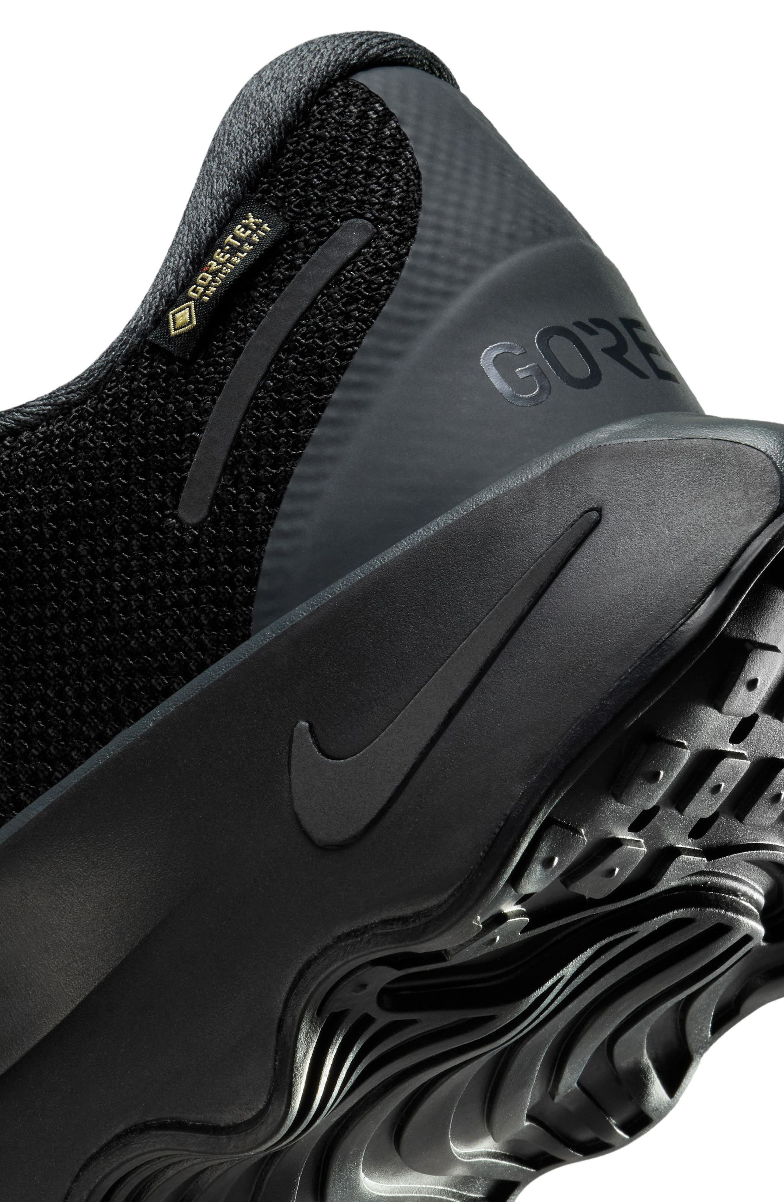Nike Motiva Gore-Tex® Road Running Shoe in Black/Black at Nordstrom - 7