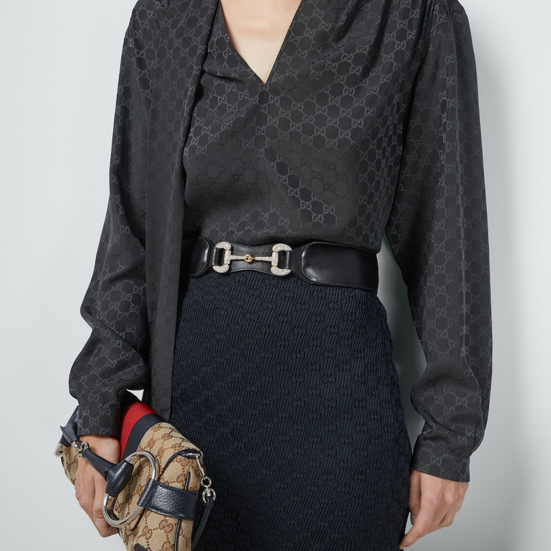 1955 Horsebit wide leather belt 3