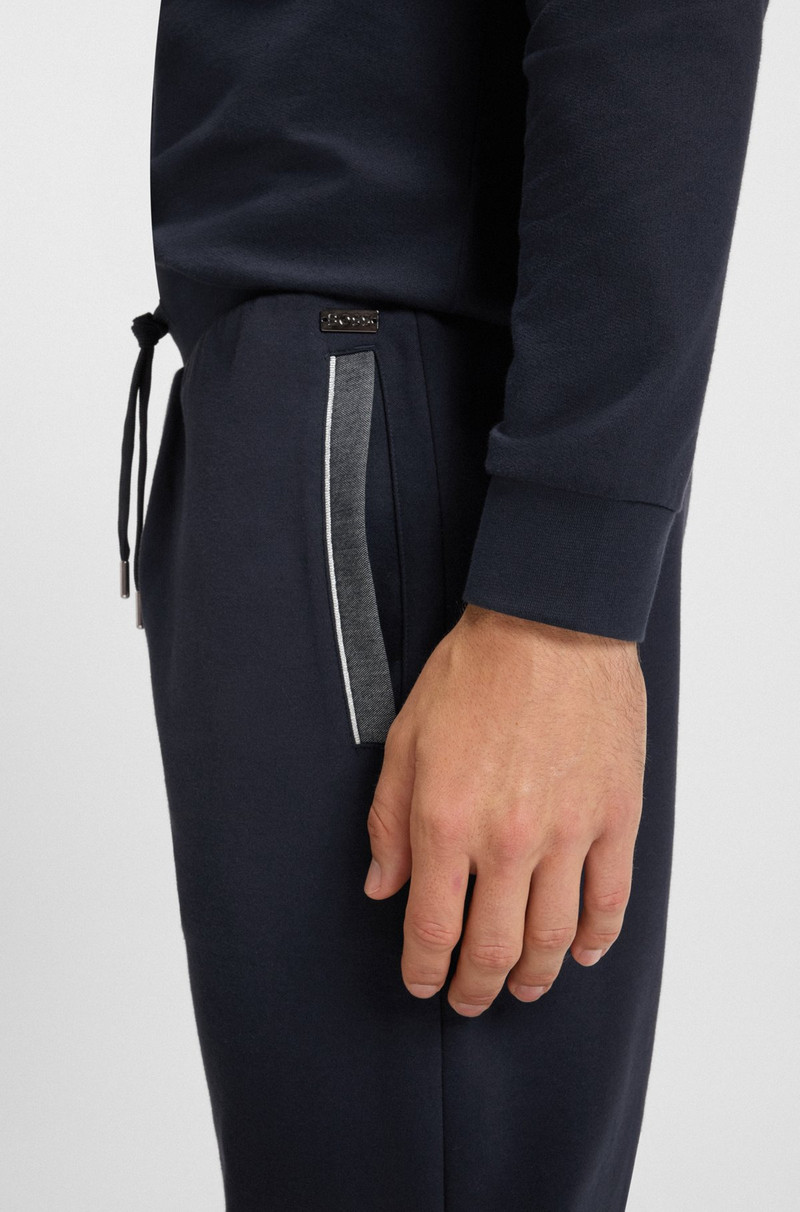 POCKET-DETAIL TRACKSUIT BOTTOMS IN A COTTON BLEND 5