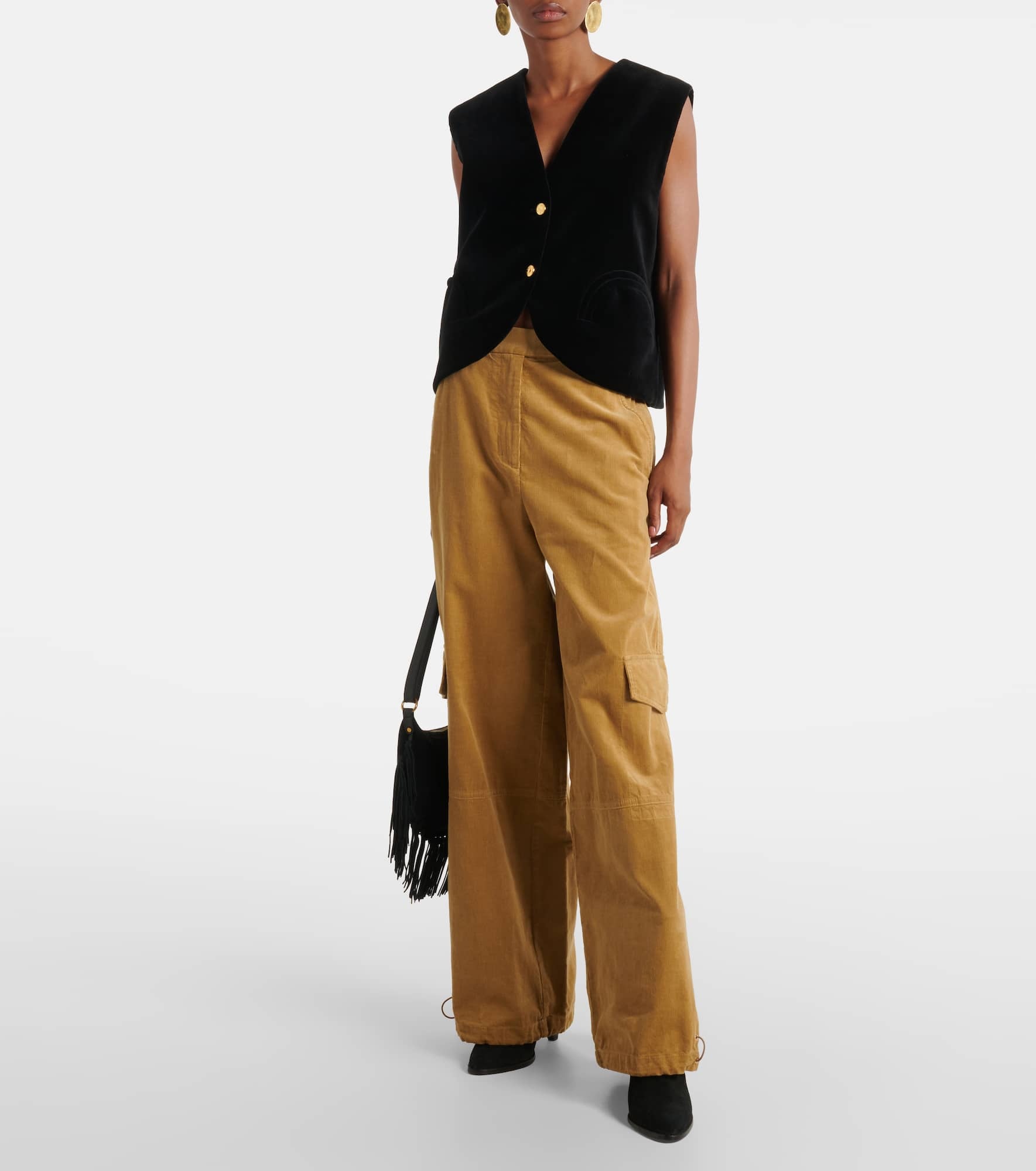 Twisted Structure corduroy wide-leg pants - 2