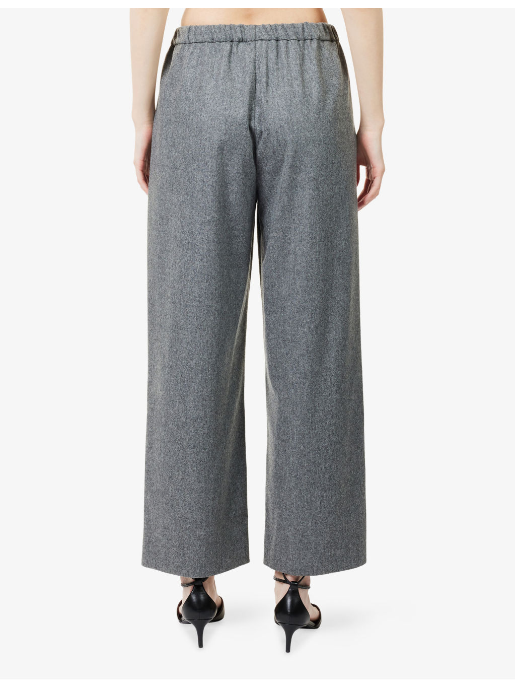 Floria Wide-Leg Stretch-Wool Trousers - 4